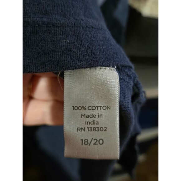 VIP Knits by Avenue Womens Blue OmbrÃ© Embroidered V-Neck Tunic Top Plus 18/20 - Picture 7 of 11